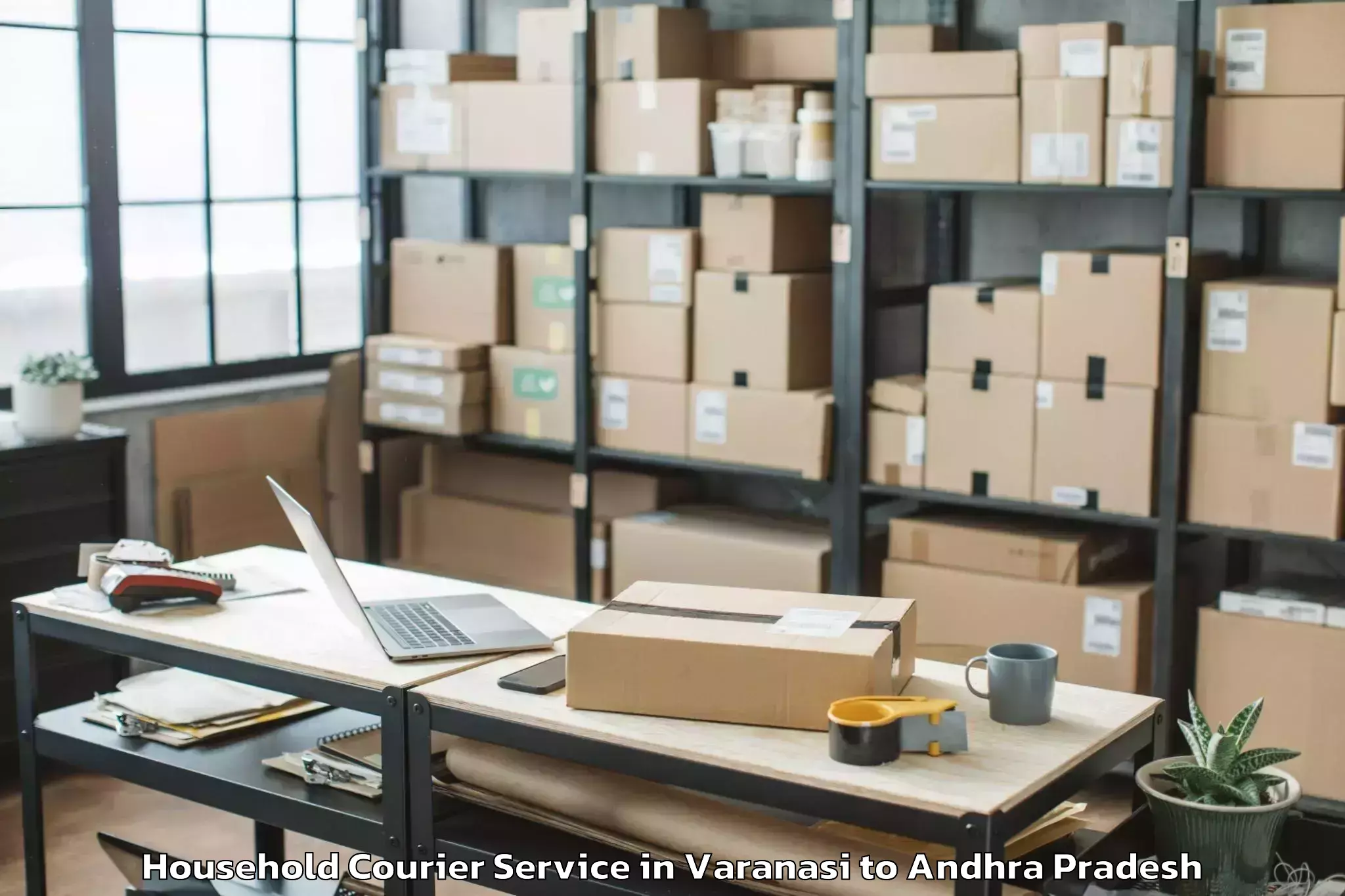 Book Varanasi to Dachepalle Household Courier Online